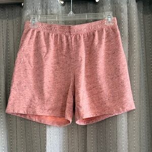 Monrow Dusty Rose Heathered Athletic Shorts